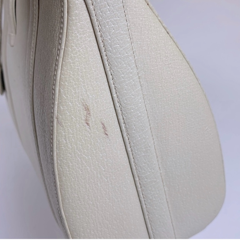 Nettie Rosenstein Vintage 1950s Handbag Creme with Gold
Key Lock Satchel Rare - Picture 15 of 15